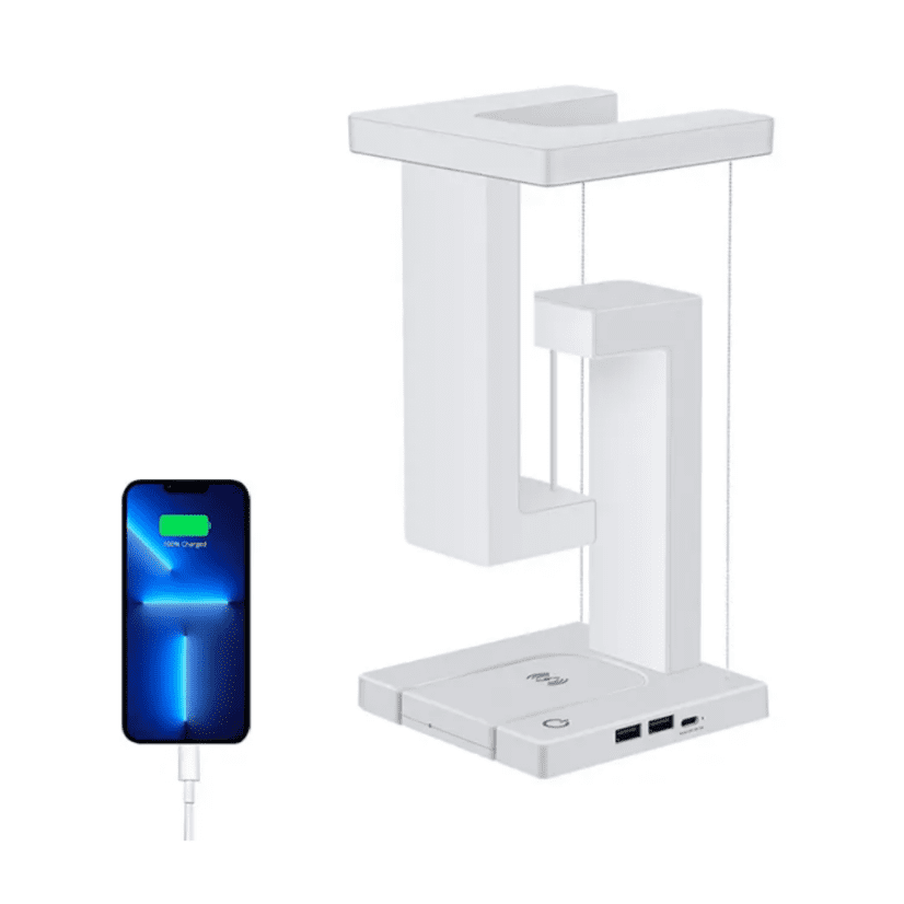 أباجورة وشاحن لاسلكي 1 أباجورة وشاحن لاسلكي