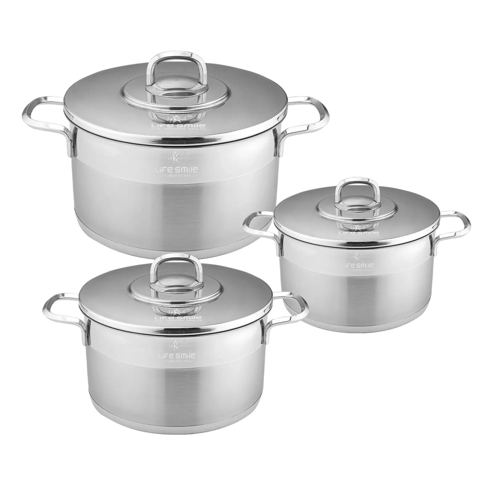 طقم أواني ستانلس ستيل 6 قطعة 1 طقم أواني ستانلس ستيل 6 قطعة