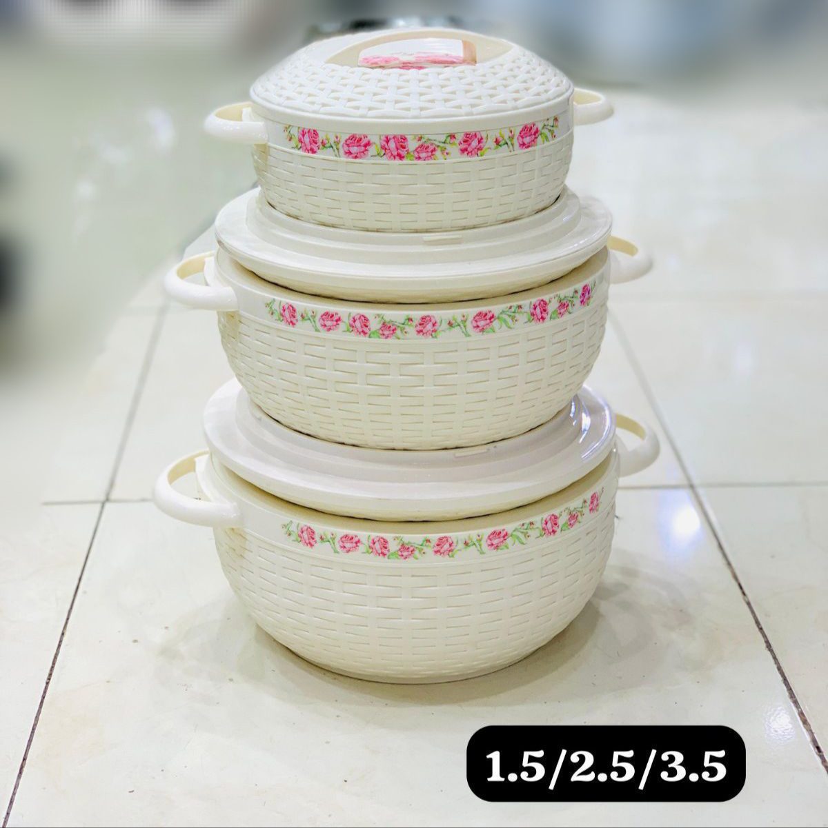 طقم حافظات هندي 3 قطع 2 طقم حافظات هندي 3 قطع - الصورة 2