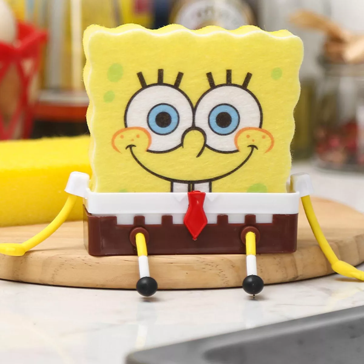 ليفة سبونج بوب مع حامل 2 ليفة سبونج بوب مع حامل - الصورة 2